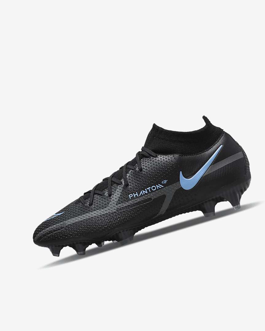 Black / Grey / Black Nike Phantom GT2 Dynamic Fit Elite FG Women\'s Soccer Cleats | CA_2607