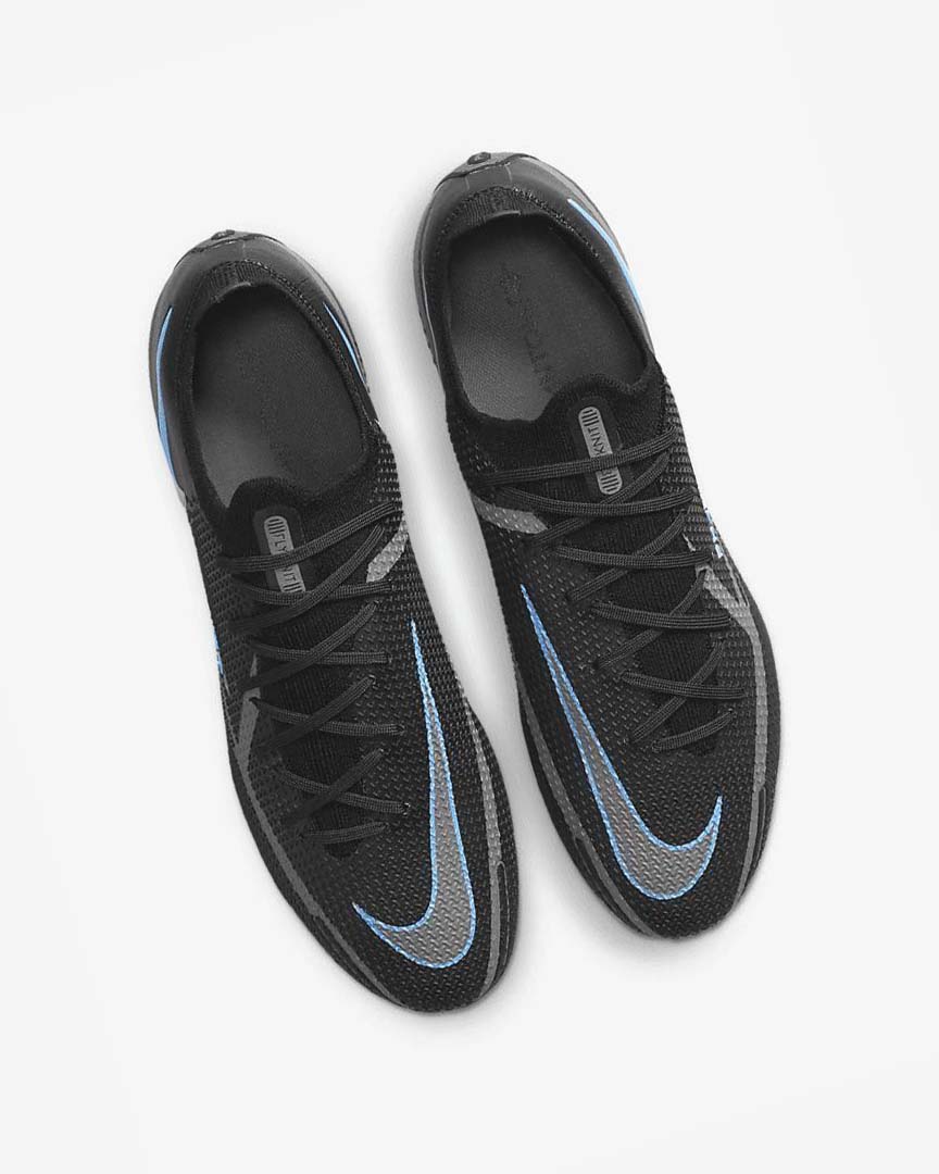 Black / Grey / Black Nike Phantom GT2 Elite FG Men's Soccer Cleats | CA_2289