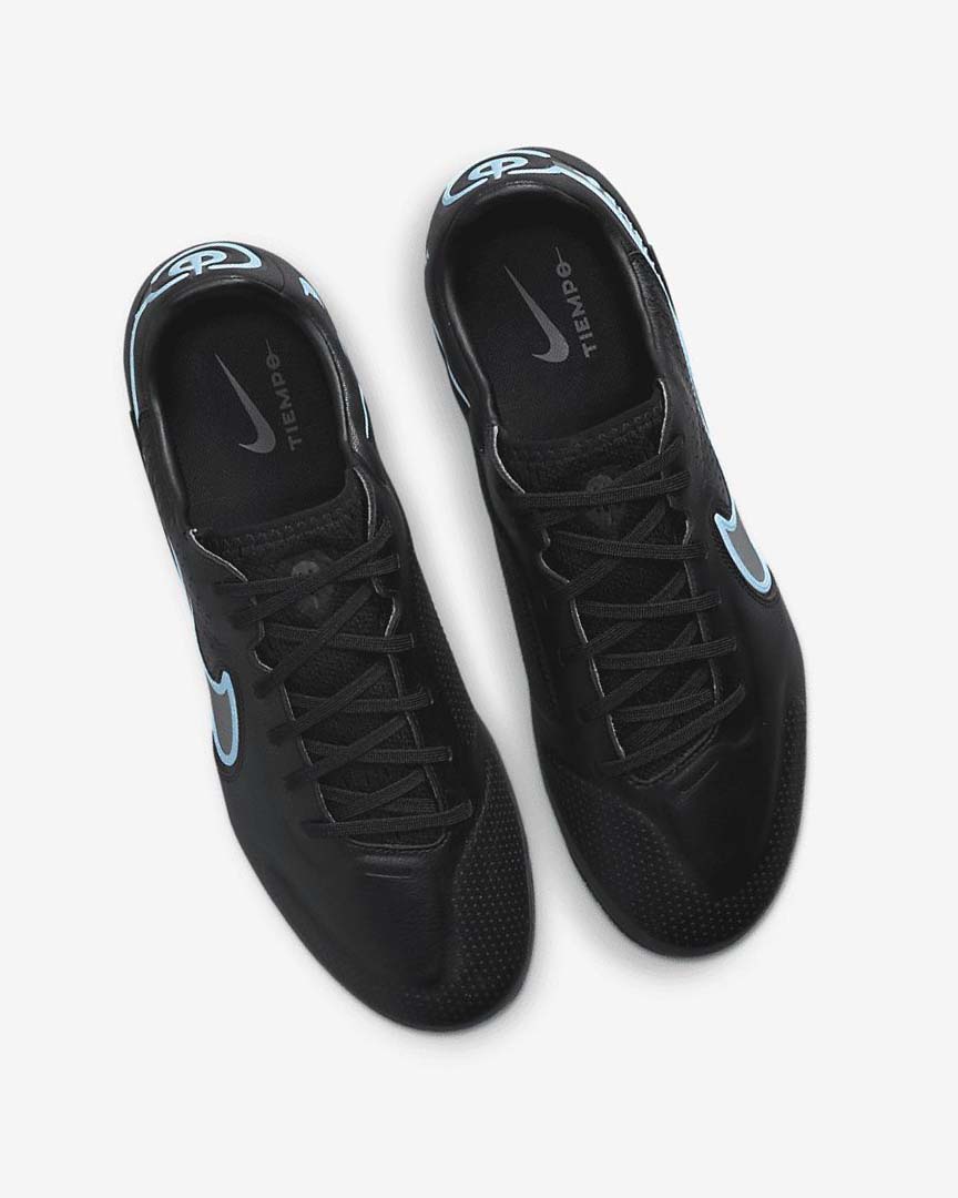 Black / Grey / Black Nike Tiempo Legend 9 Pro FG Women's Soccer Cleats | CA_2781