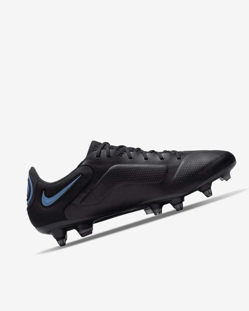 Black / Grey / Black Nike Tiempo Legend 9 Elite SG-Pro AC Women's Soccer Cleats | CA_4676