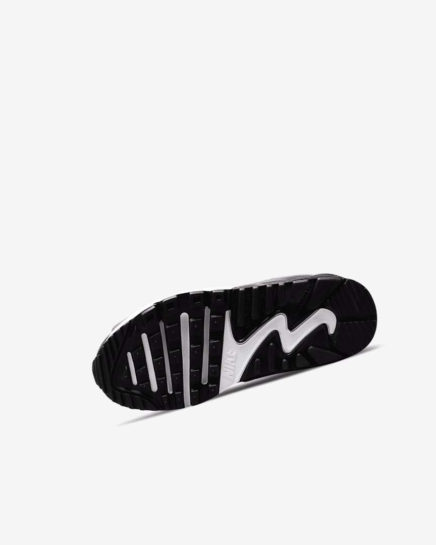 Black / Grey / Dark Grey / Blue Nike Air Max 90 Boys' Casual Shoes | CA_2932