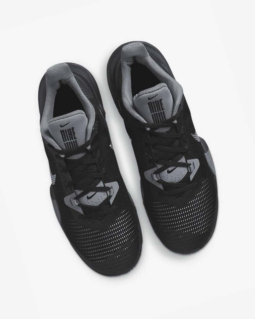 Black / Grey / Dark Grey / Metal Gold Nike Air Max Impact 3 Men's Basketball Shoes | CA_2962