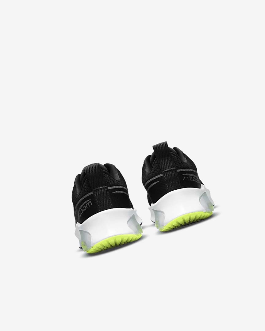 Black / Grey / Dark Grey Nike Air Zoom Arcadia Girls' Running Shoes | CA_3246