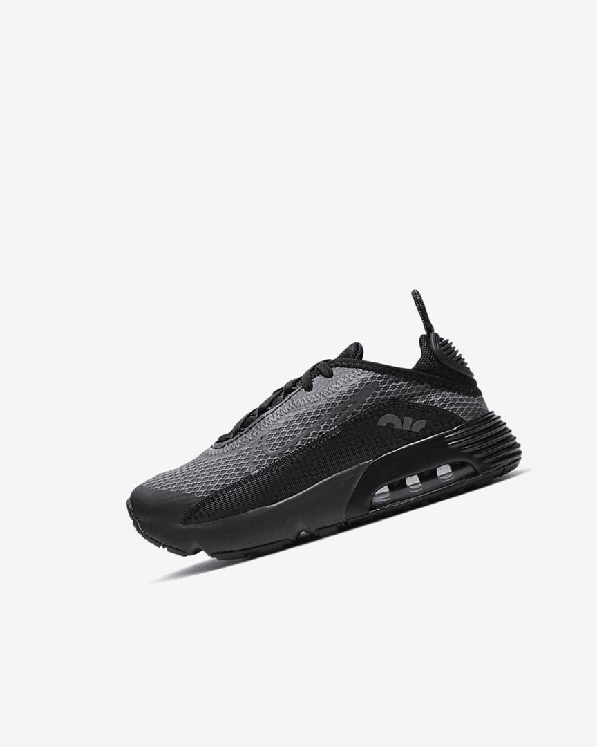 Black / Grey / Dark Grey / White Nike Air Max 2090 Boys\' Casual Shoes | CA_2517