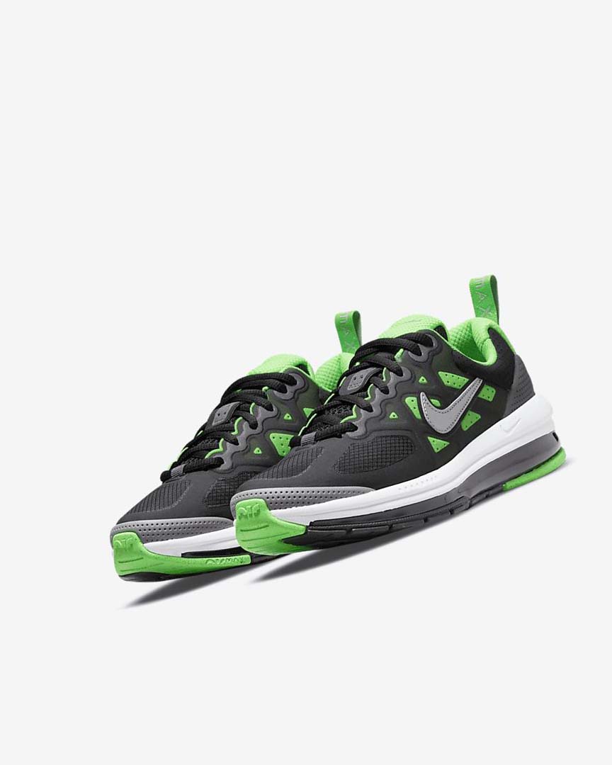 Black / Grey / Green Nike Air Max Genome Boys' Casual Shoes | CA_4990