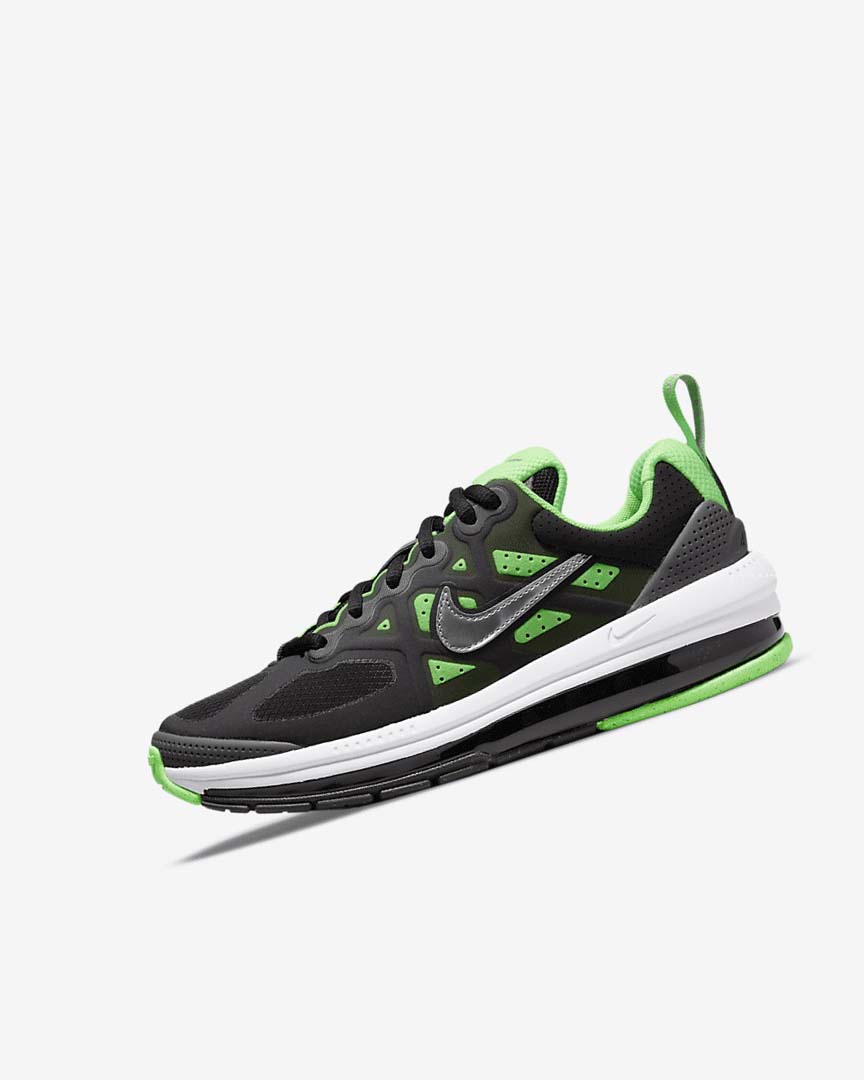 Black / Grey / Green Nike Air Max Genome Boys\' Casual Shoes | CA_4990