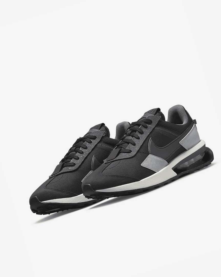 Black / Grey / Grey / Dark Grey Nike Air Max Pre-Day Men's Sneakers | CA_2235
