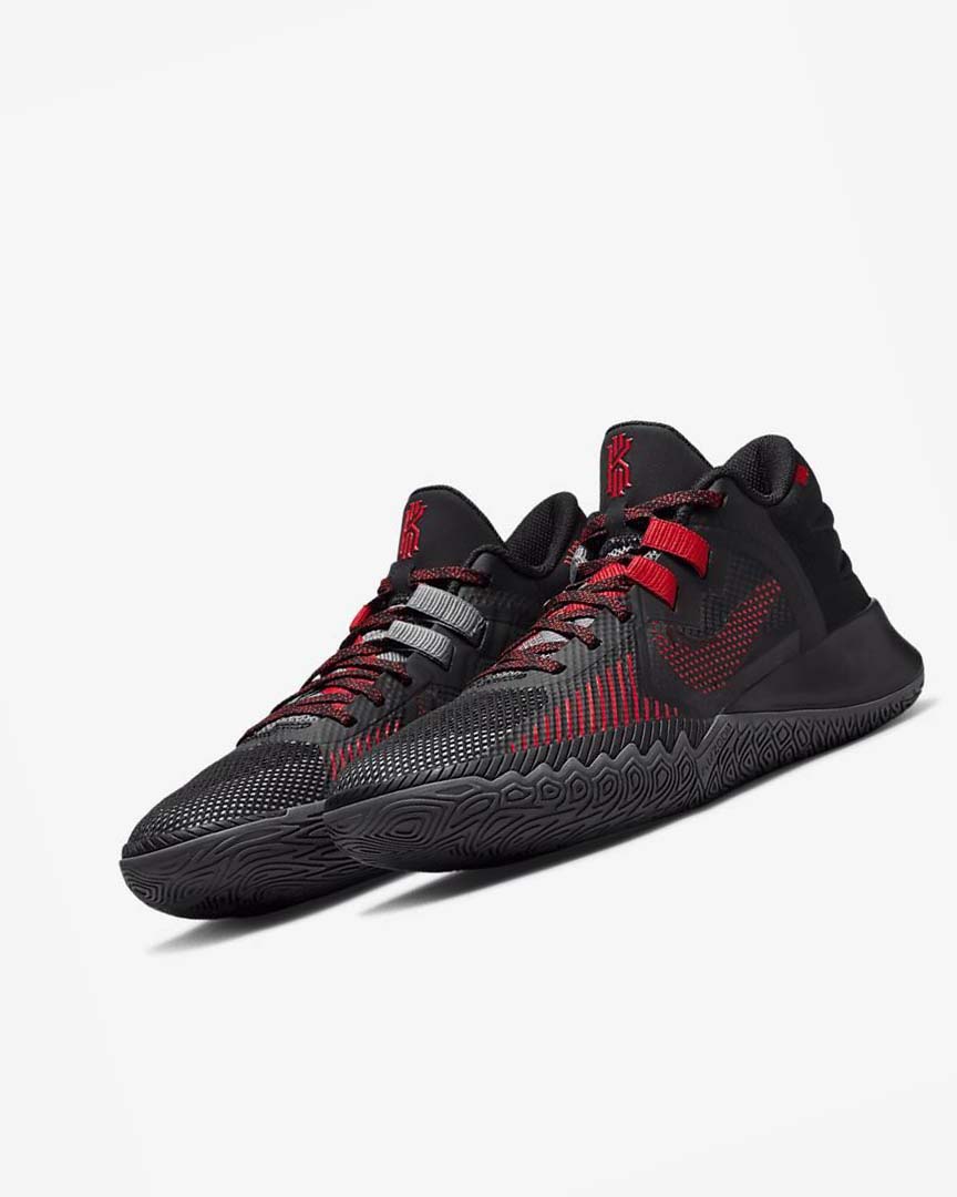 Black / Grey / Grey / Red Nike Kyrie Flytrap 5 Men's Basketball Shoes | CA_3086