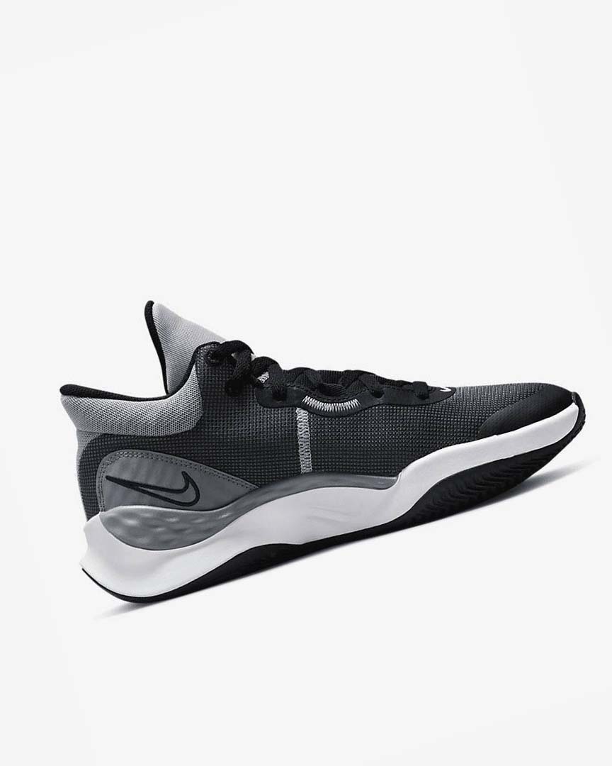 Black / Grey / Grey / White Nike Renew Elevate 3 Men's Basketball Shoes | CA_5268