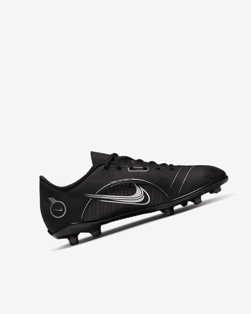 Black / Grey / Metal Silver Nike Jr. Mercurial Vapor 14 Club MG Girls' Soccer Cleats | CA_2479