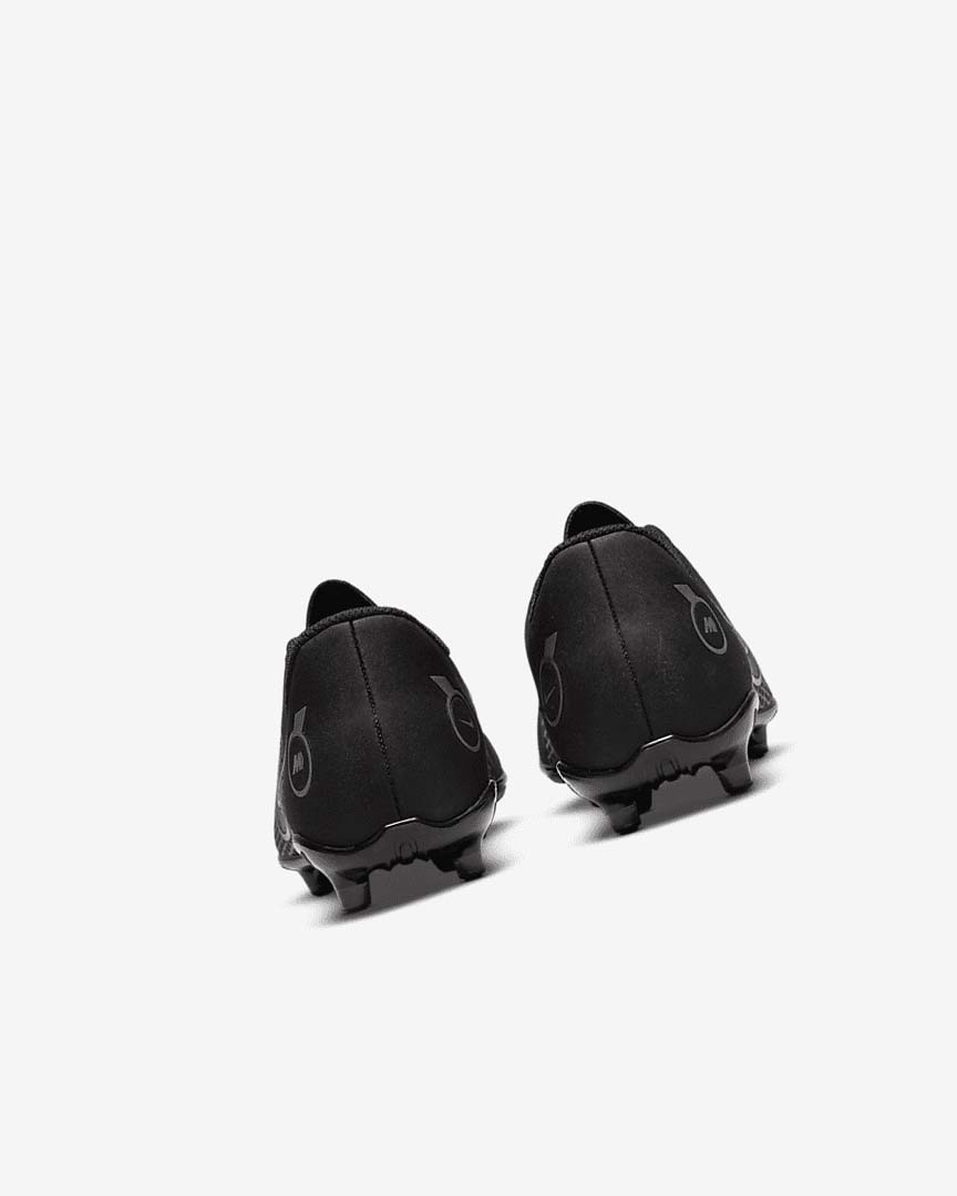 Black / Grey / Metal Silver Nike Jr. Mercurial Vapor 14 Club MG Girls' Soccer Cleats | CA_2479