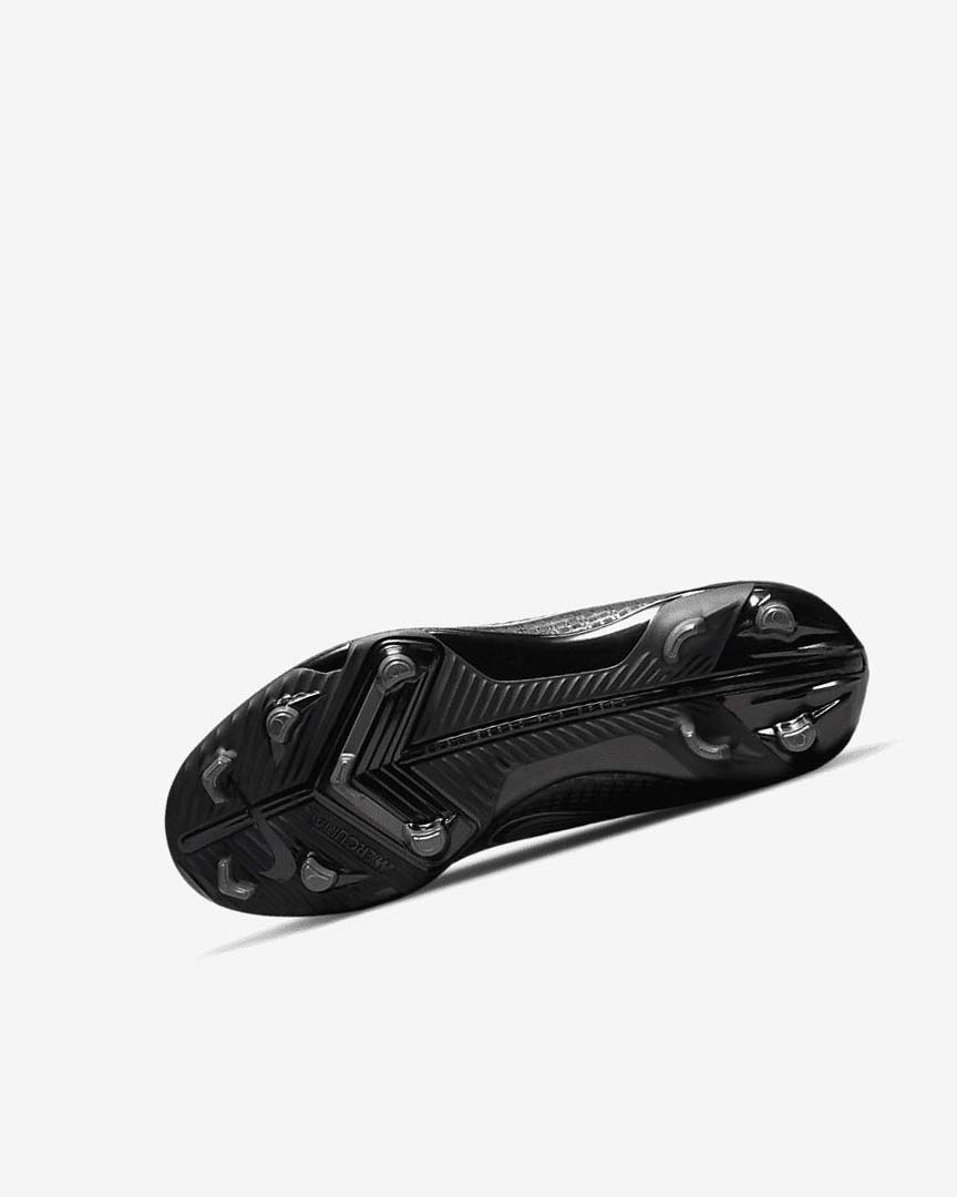 Black / Grey / Metal Silver Nike Jr. Mercurial Vapor 14 Club MG Boys' Soccer Cleats | CA_4723