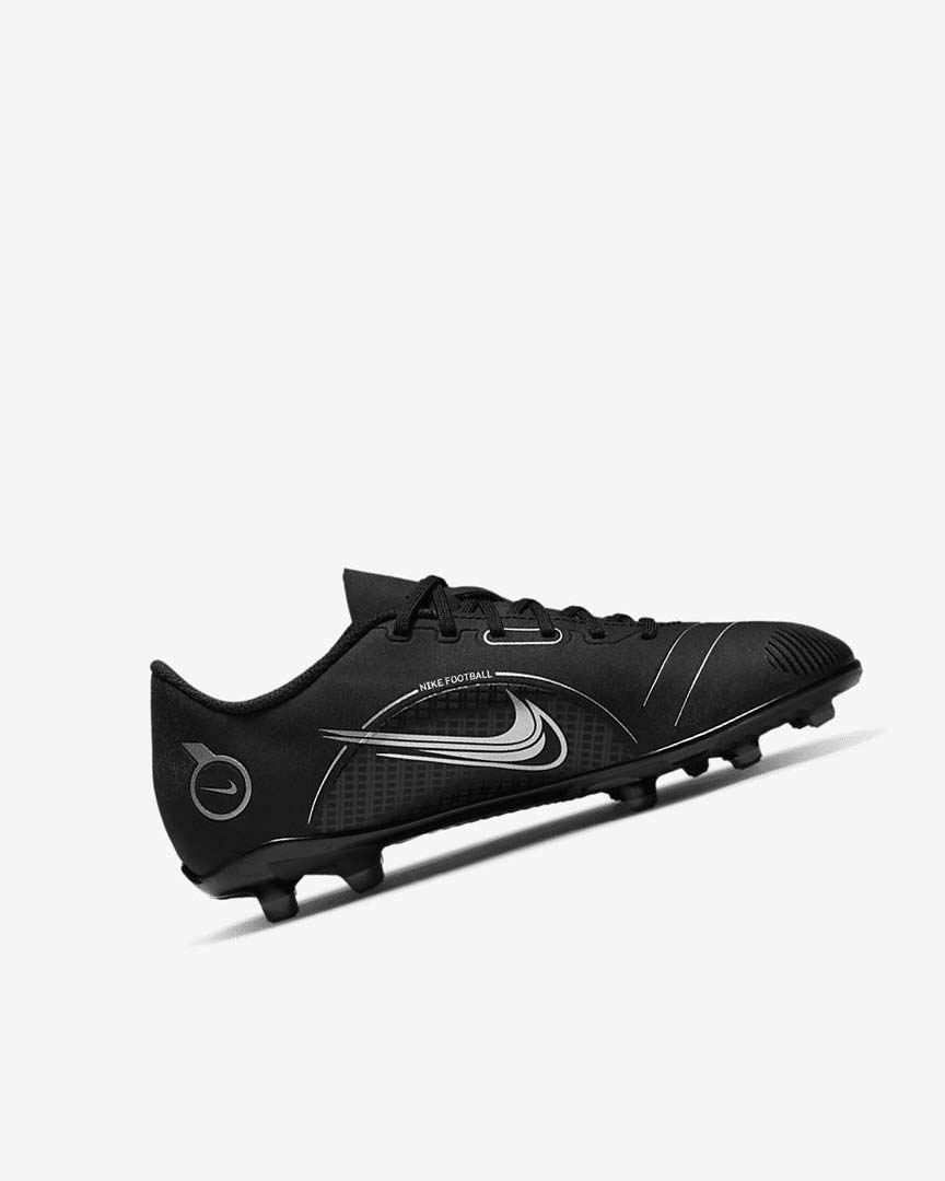 Black / Grey / Metal Silver Nike Jr. Mercurial Vapor 14 Club MG Boys' Soccer Cleats | CA_4723