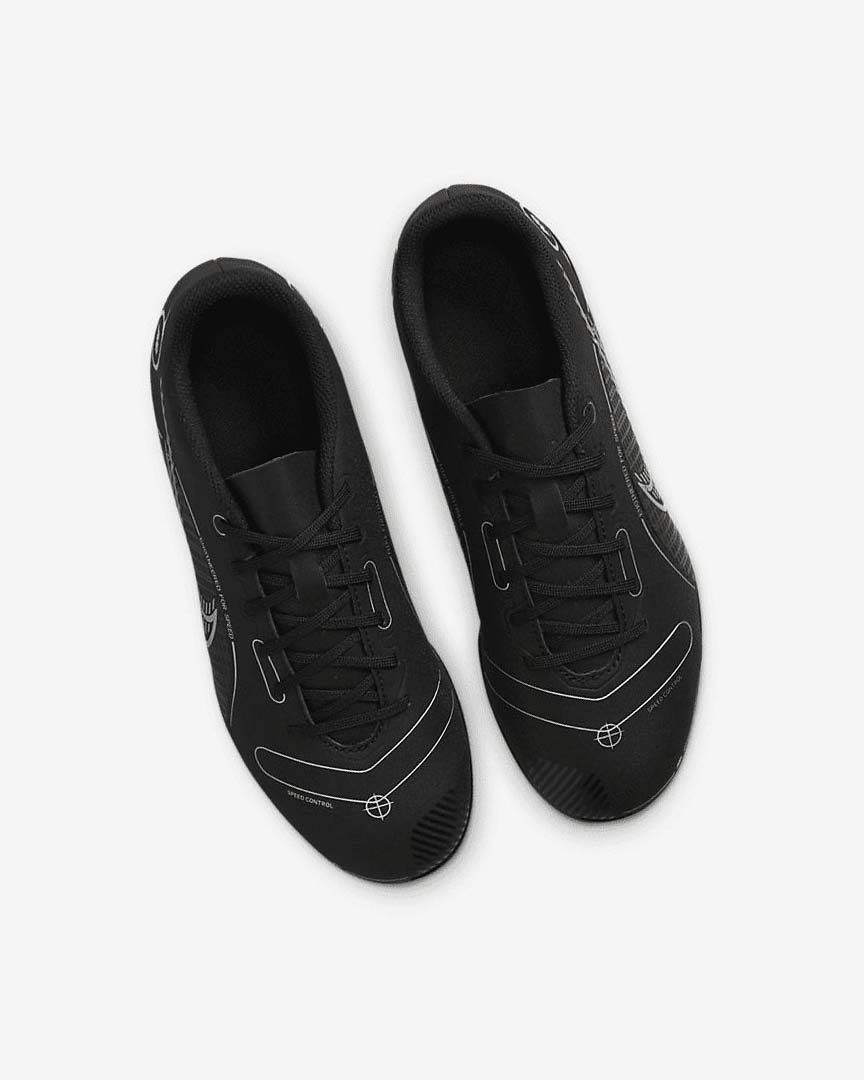 Black / Grey / Metal Silver Nike Jr. Mercurial Vapor 14 Club MG Boys' Soccer Cleats | CA_4723