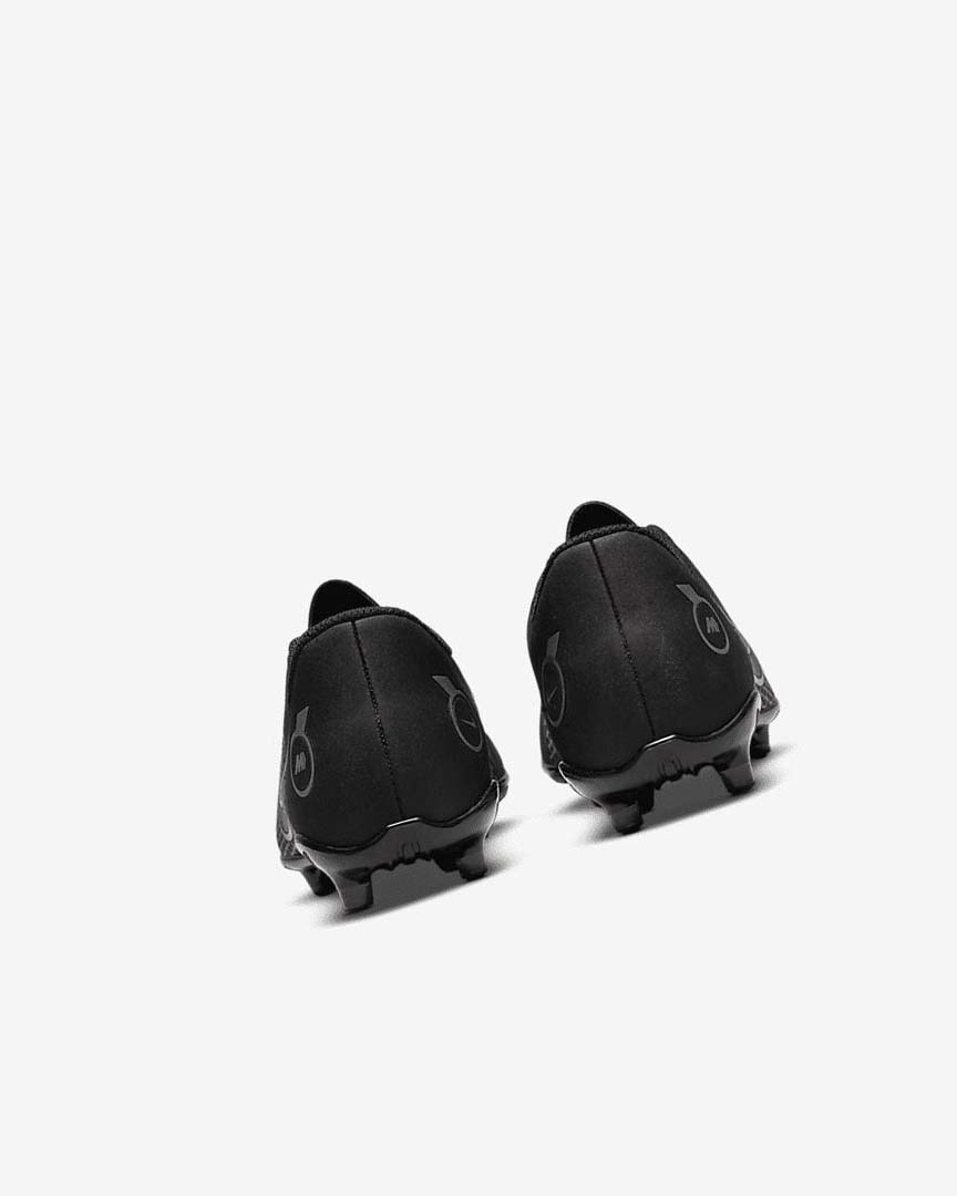 Black / Grey / Metal Silver Nike Jr. Mercurial Vapor 14 Club MG Boys' Soccer Cleats | CA_4723