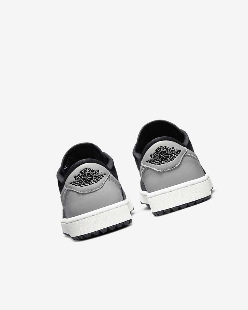 Black / Grey Nike Air Jordan 1 Low G Men's Golf Shoes | CA_5177
