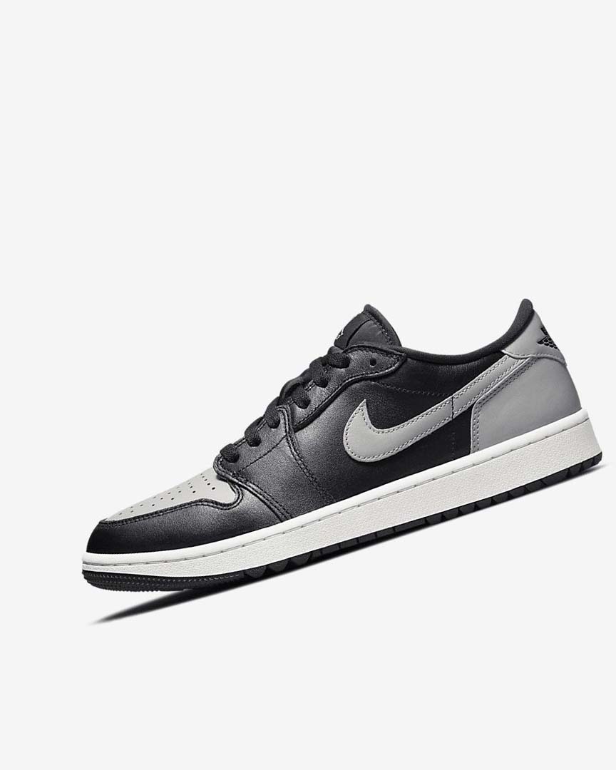 Black / Grey Nike Air Jordan 1 Low G Men\'s Golf Shoes | CA_5177
