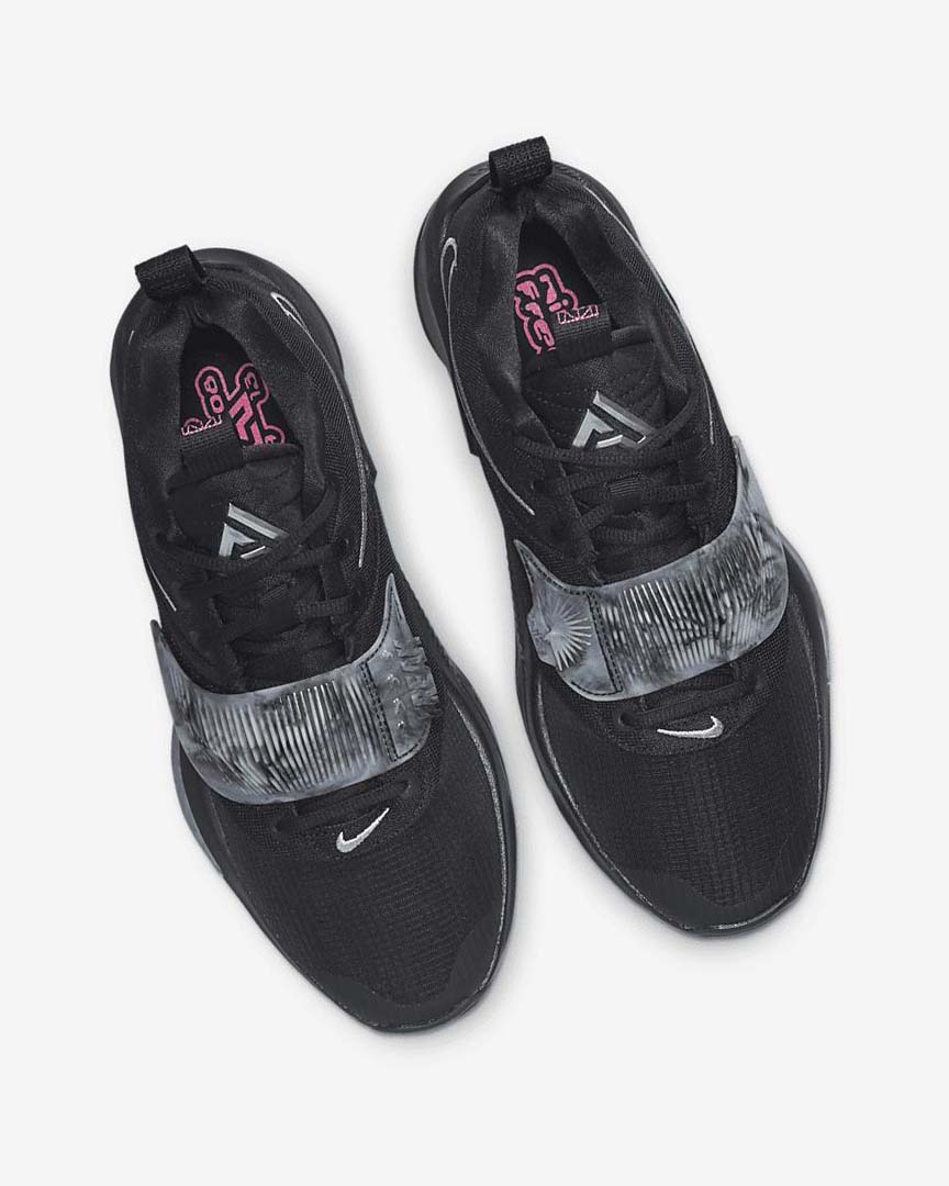 Black / Grey / Pink / Metal Silver Nike Zoom Freak 3 Women's Basketball Shoes | CA_2312