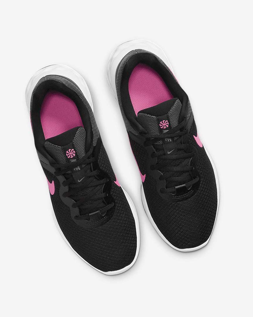 Black / Grey / Pink Nike Revolution 6 Next Nature Women's Running Shoes | CA_2526