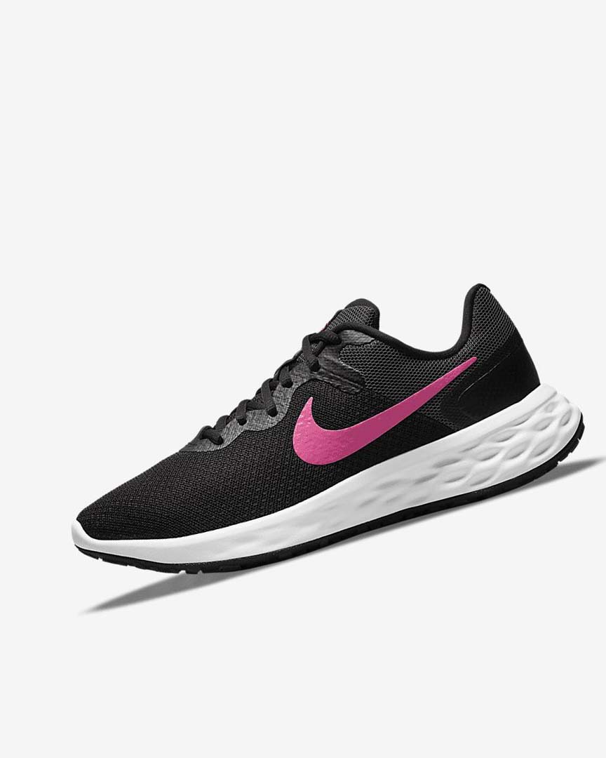 Black / Grey / Pink Nike Revolution 6 Next Nature Women\'s Running Shoes | CA_2526