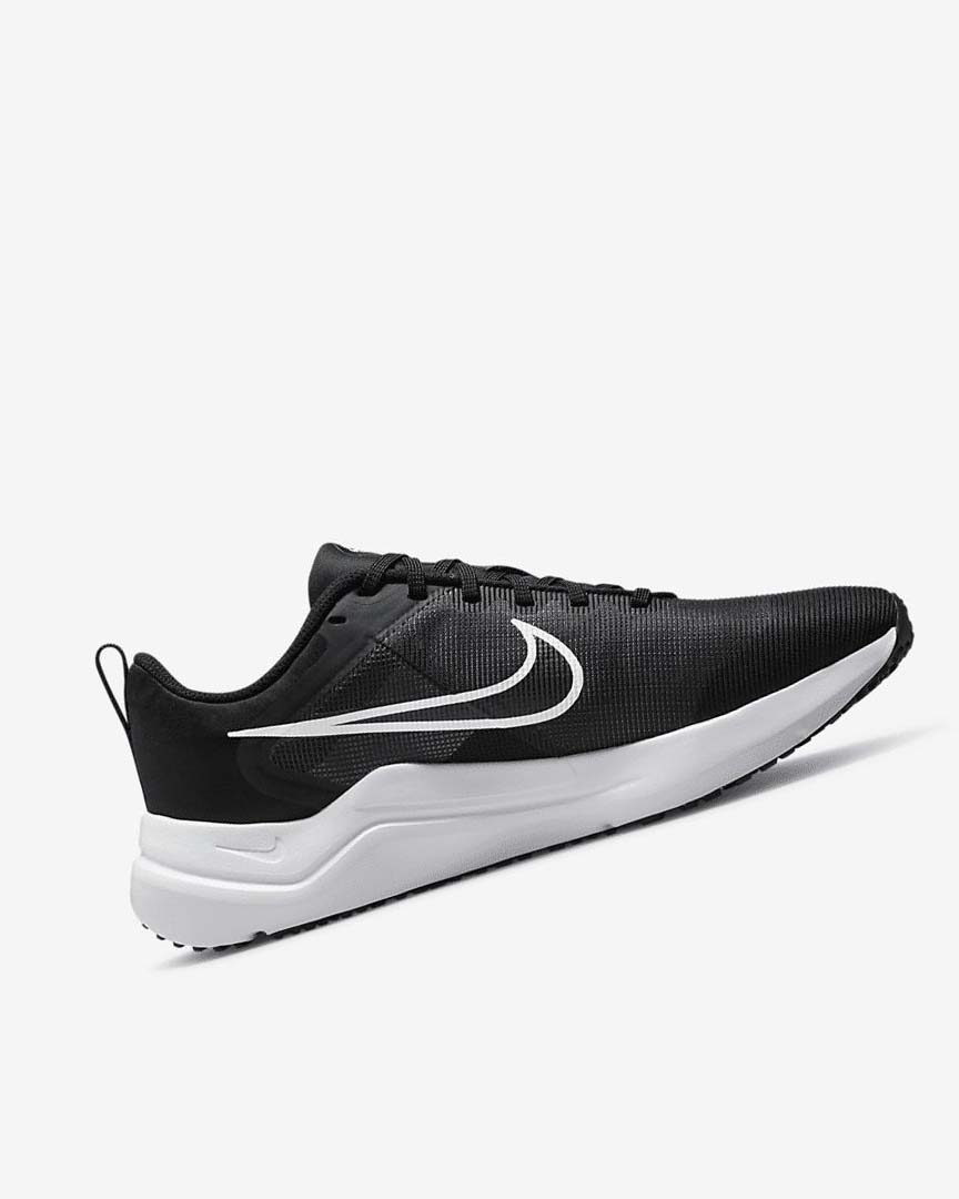 Black / Grey / Platinum / White Nike Downshifter 12 Women's Running Shoes | CA_2260
