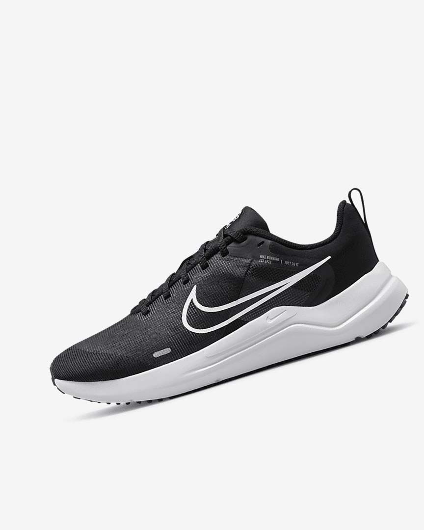 Black / Grey / Platinum / White Nike Downshifter 12 Women\'s Running Shoes | CA_2260