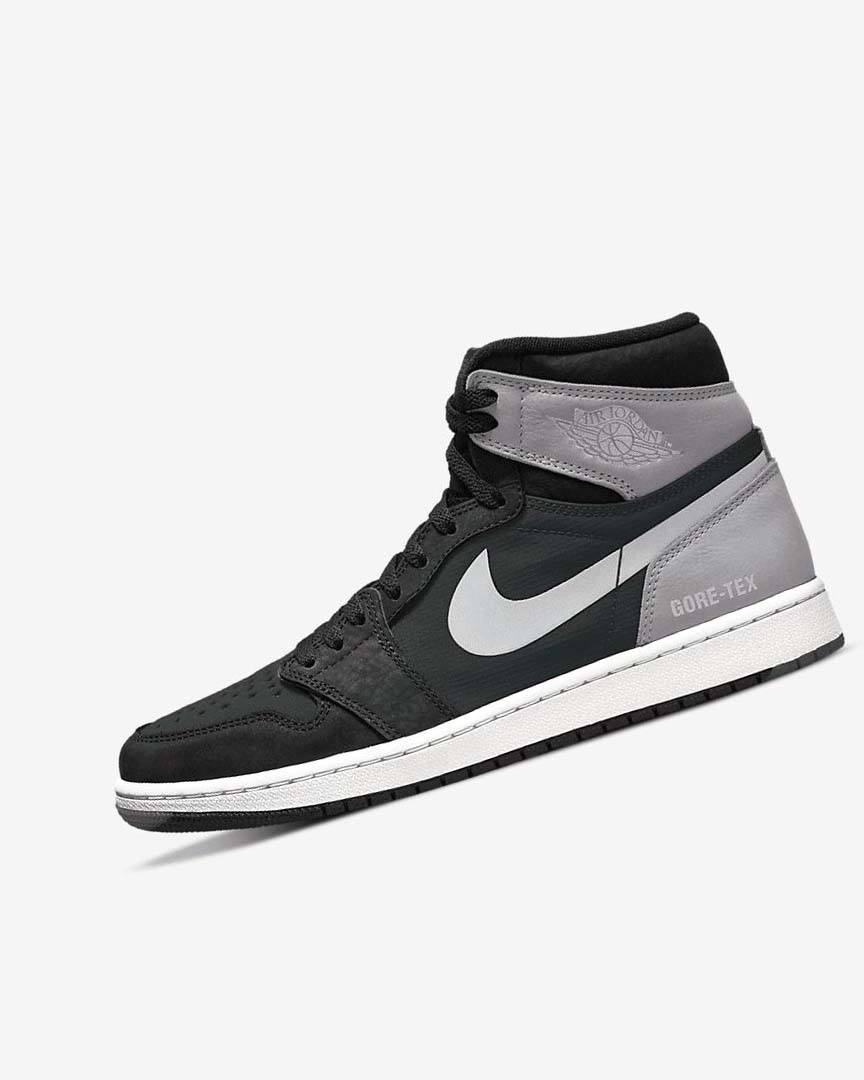 Black / Grey / Red Nike Air Jordan 1 Men\'s Sneakers | CA_3213