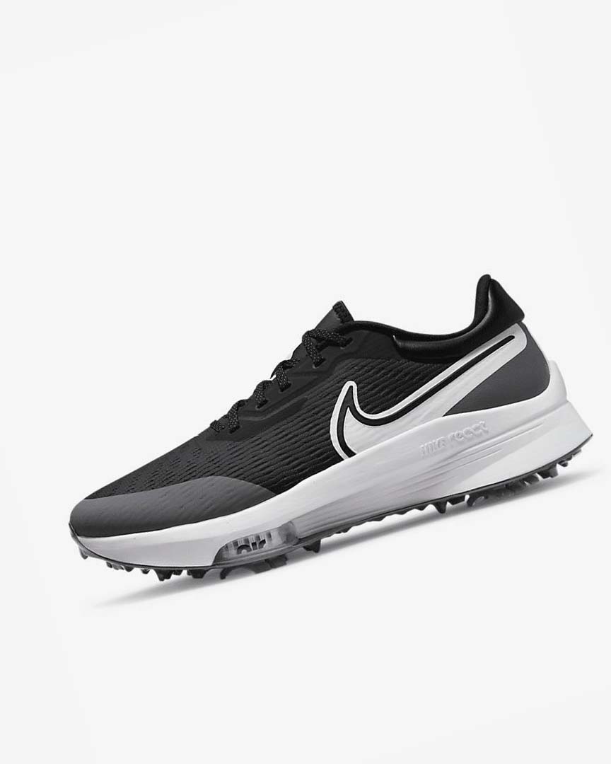 Black / Grey / Turquoise / White Nike Air Zoom Infinity Tour NEXT% Men\'s Golf Shoes | CA_2558