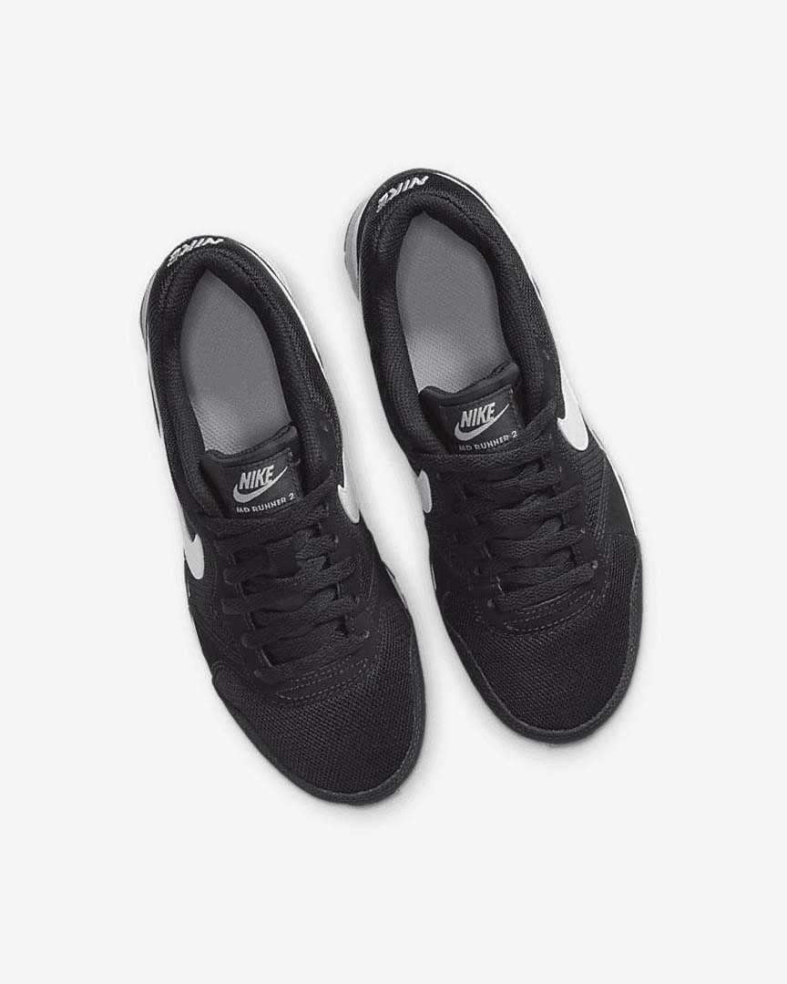 Black / Grey / White Nike MD Runner 2 Boys' Shoes | CA_5118