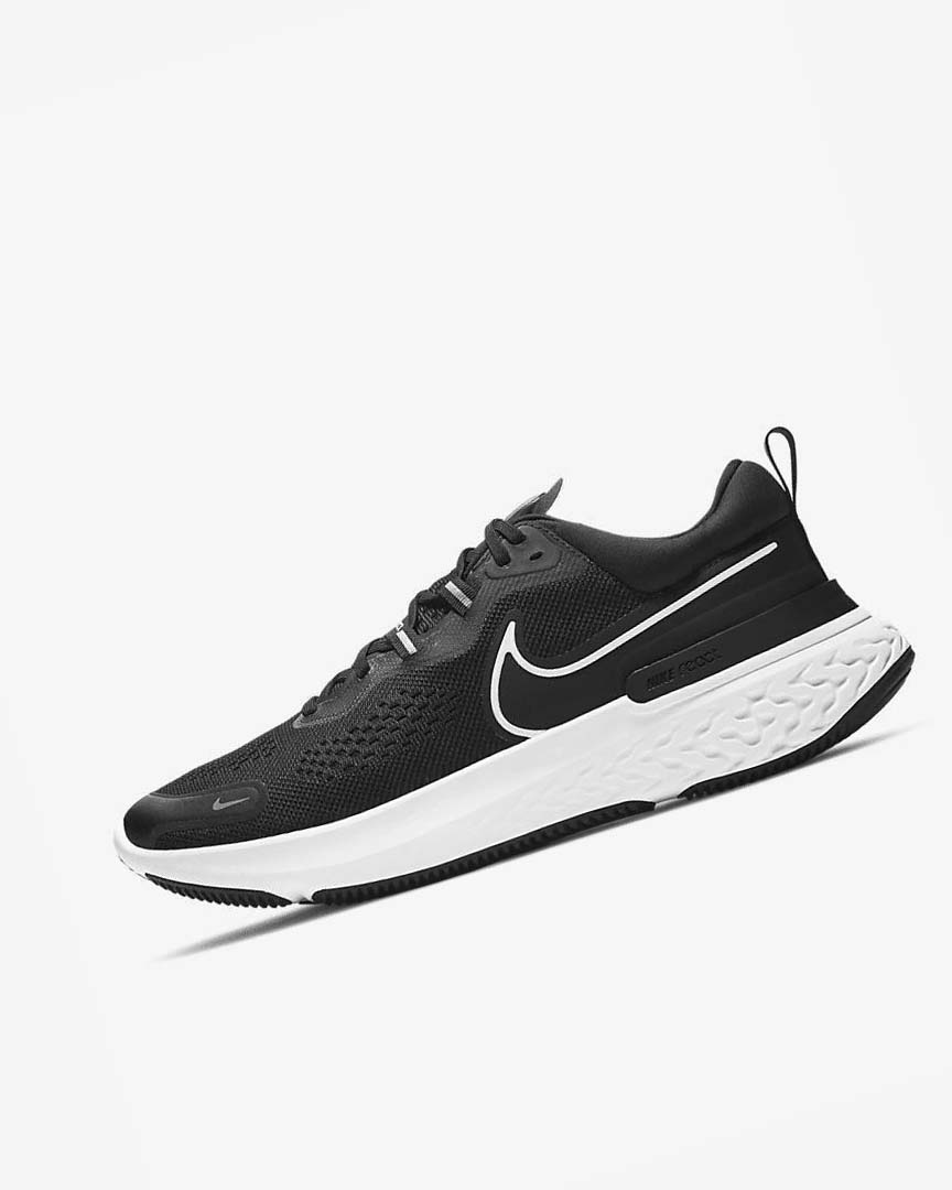 Black / Grey / White Nike React Miler 2 Men\'s Running Shoes | CA_5398