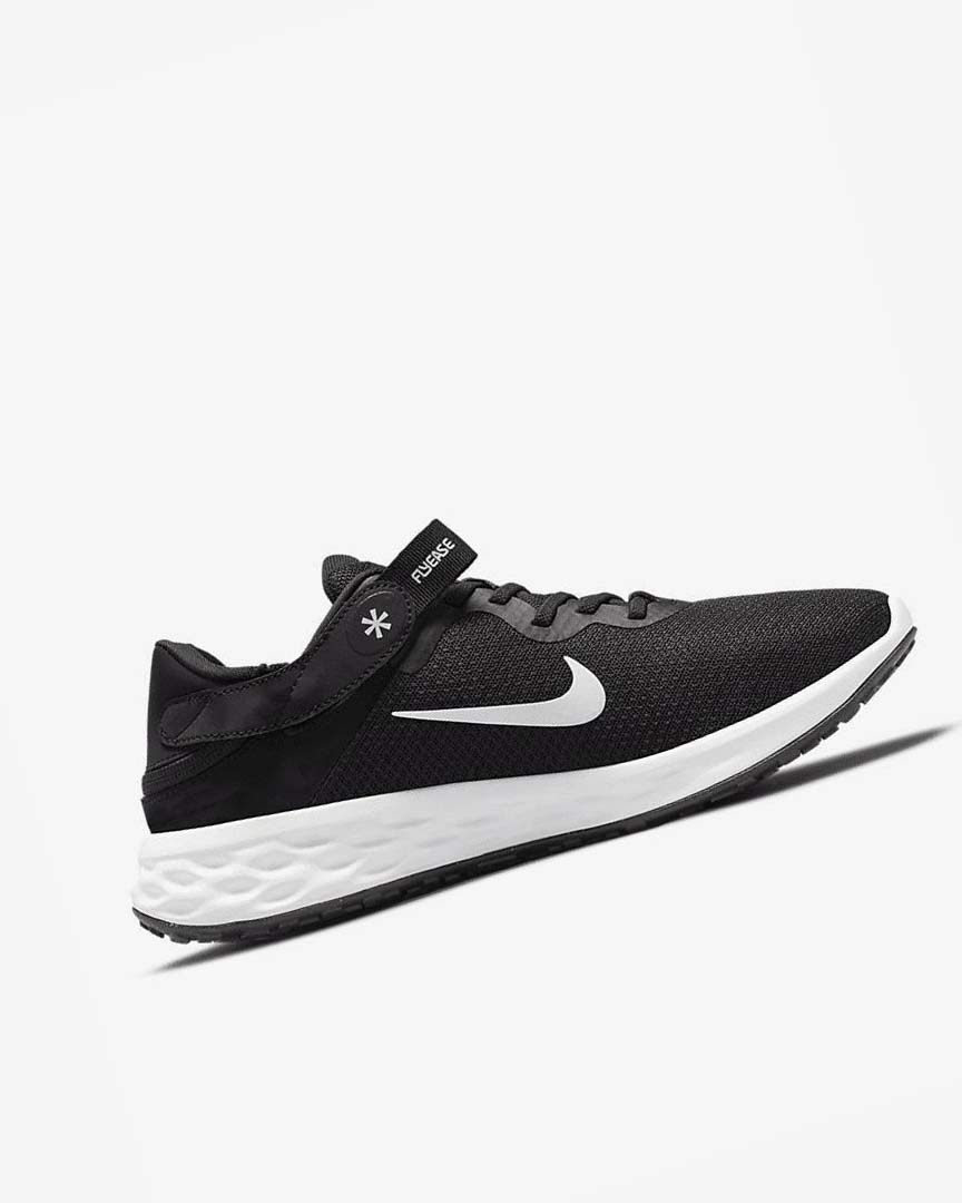 Black / Grey / White Nike Revolution 6 FlyEase Next Nature Men's Running Shoes | CA_5111