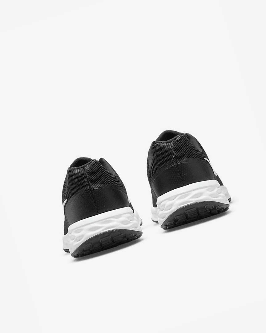 Black / Grey / White Nike Revolution 6 Men's Running Shoes | CA_5222