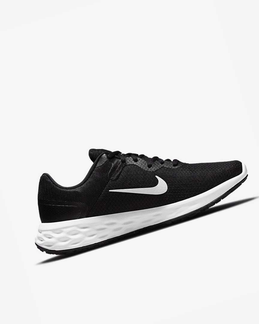 Black / Grey / White Nike Revolution 6 Next Nature Men's Running Shoes | CA_5178