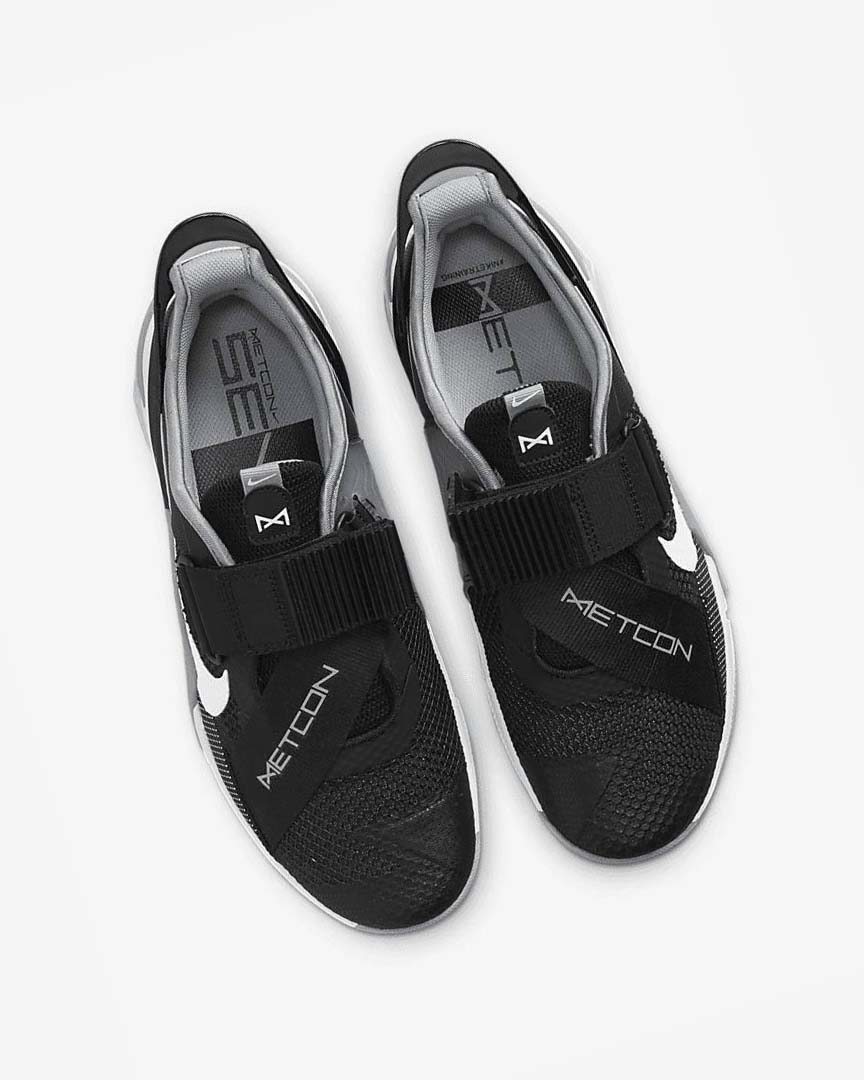 Black / Grey / White / Platinum Nike Metcon 7 FlyEase Men's Training Shoes | CA_2454