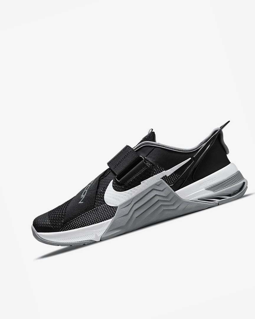 Black / Grey / White / Platinum Nike Metcon 7 FlyEase Men\'s Training Shoes | CA_2454