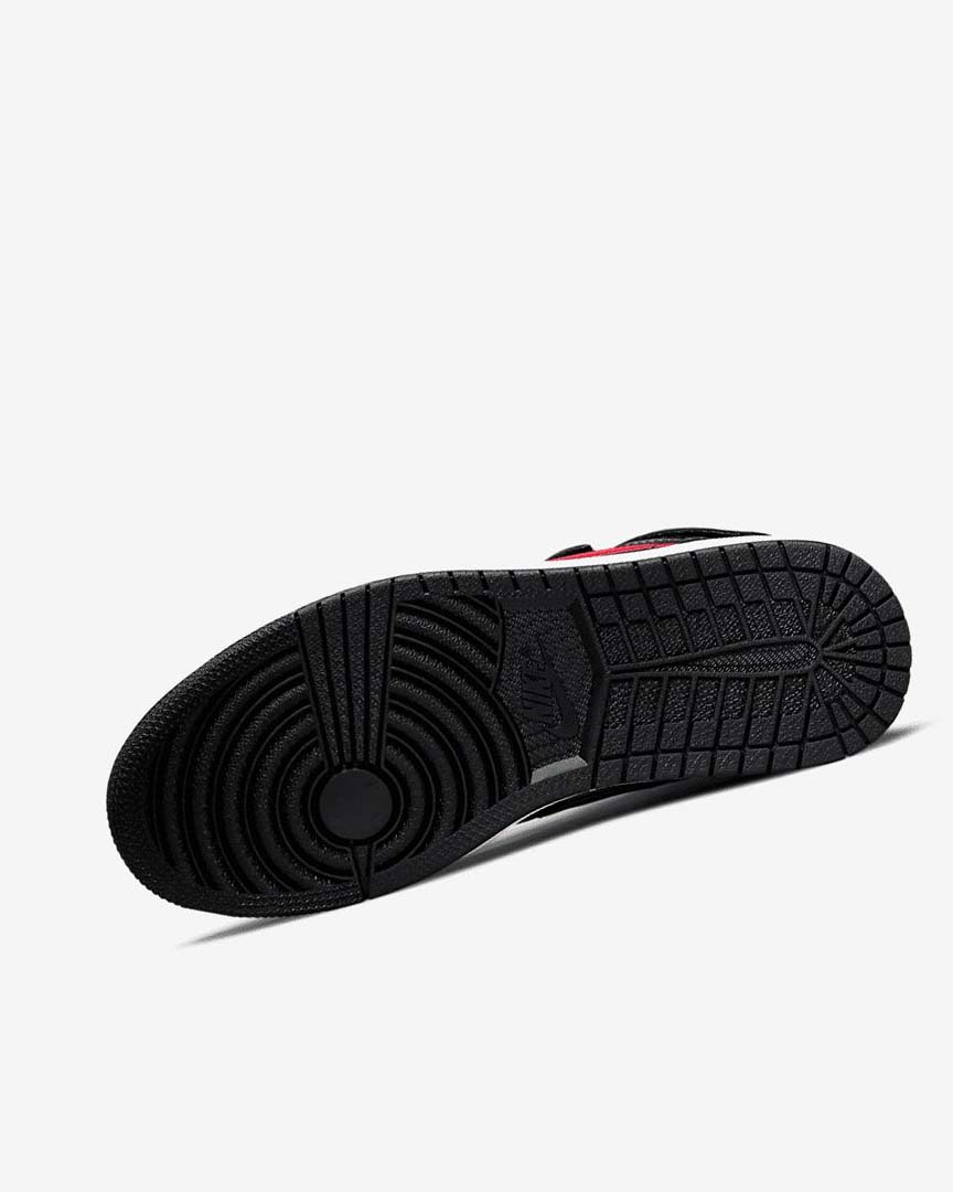 Black / Grey / White / Red Nike Air Jordan 1 Hi FlyEase Men's Sneakers | CA_2906
