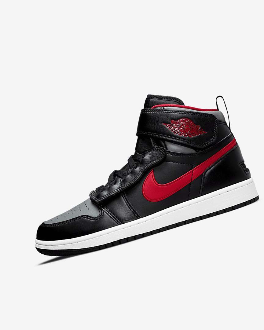 Black / Grey / White / Red Nike Air Jordan 1 Hi FlyEase Men\'s Sneakers | CA_2906