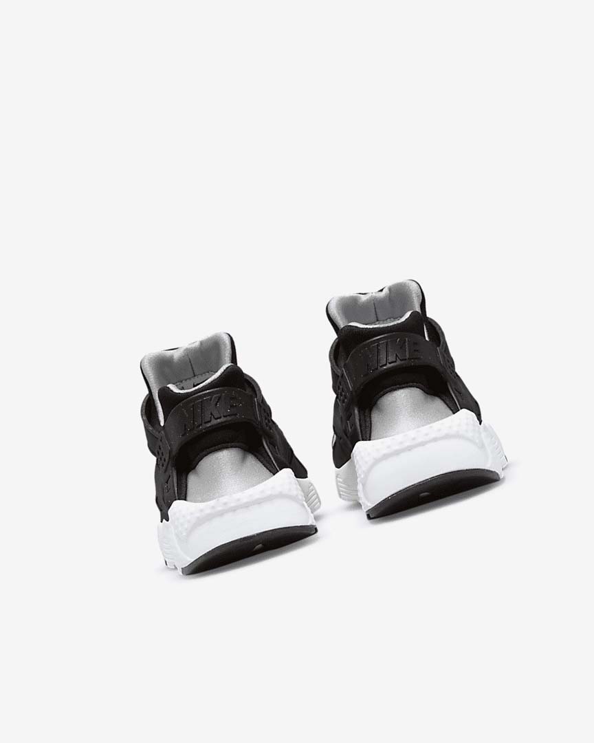 Black / Grey / White / Red Nike Huarache Run Girls' Shoes | CA_4833