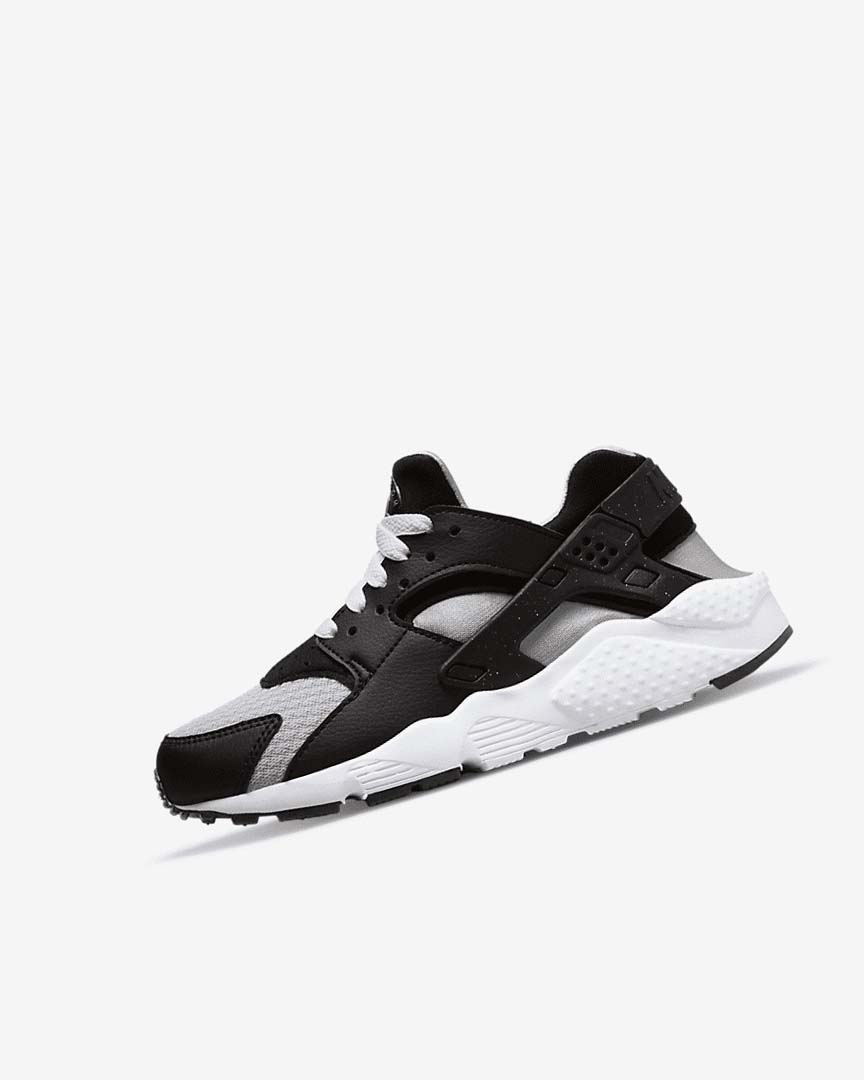 Black / Grey / White / Red Nike Huarache Run Girls\' Shoes | CA_4833