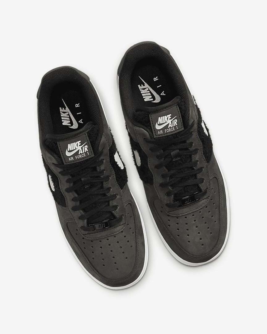 Black / Light Beige Nike Air Force 1 Women's Sneakers | CA_4580