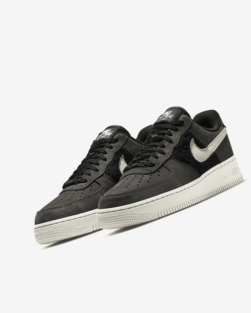 Black / Light Beige Nike Air Force 1 Women's Sneakers | CA_4580