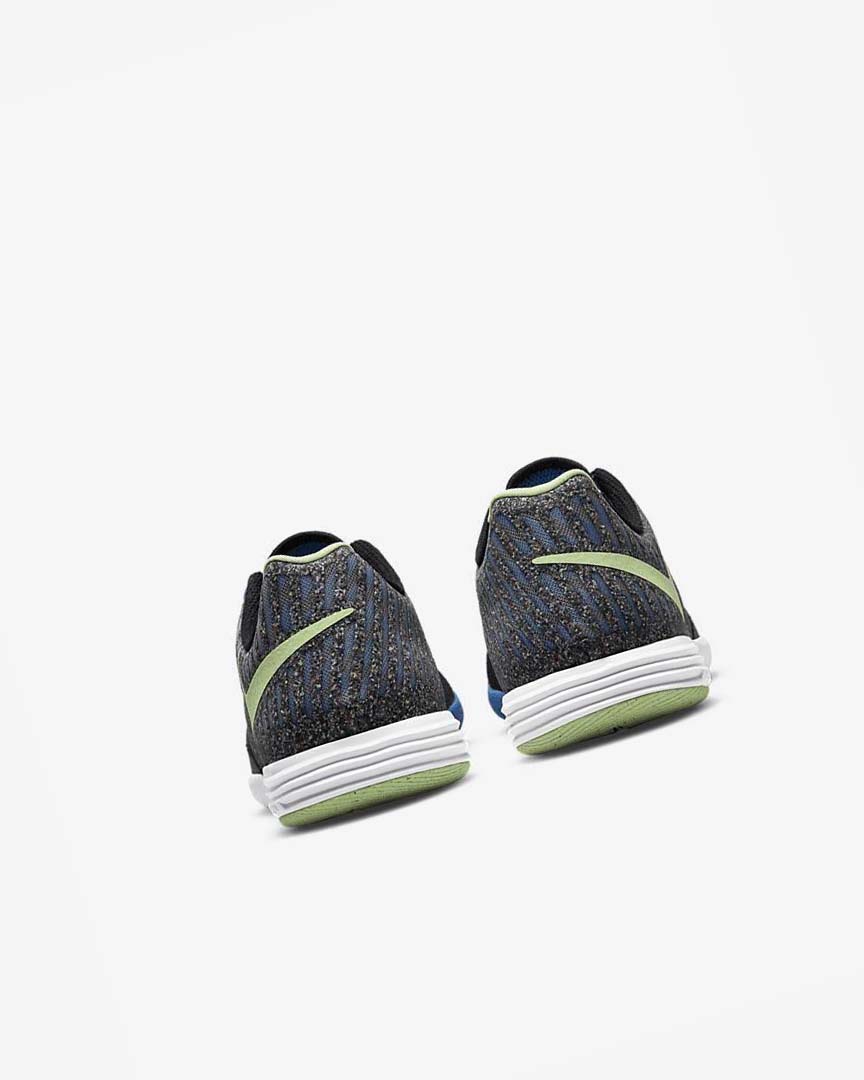 Black / Light Blue / Light Green Nike Lunar Gato II IC Men's Soccer Shoes | CA_3160