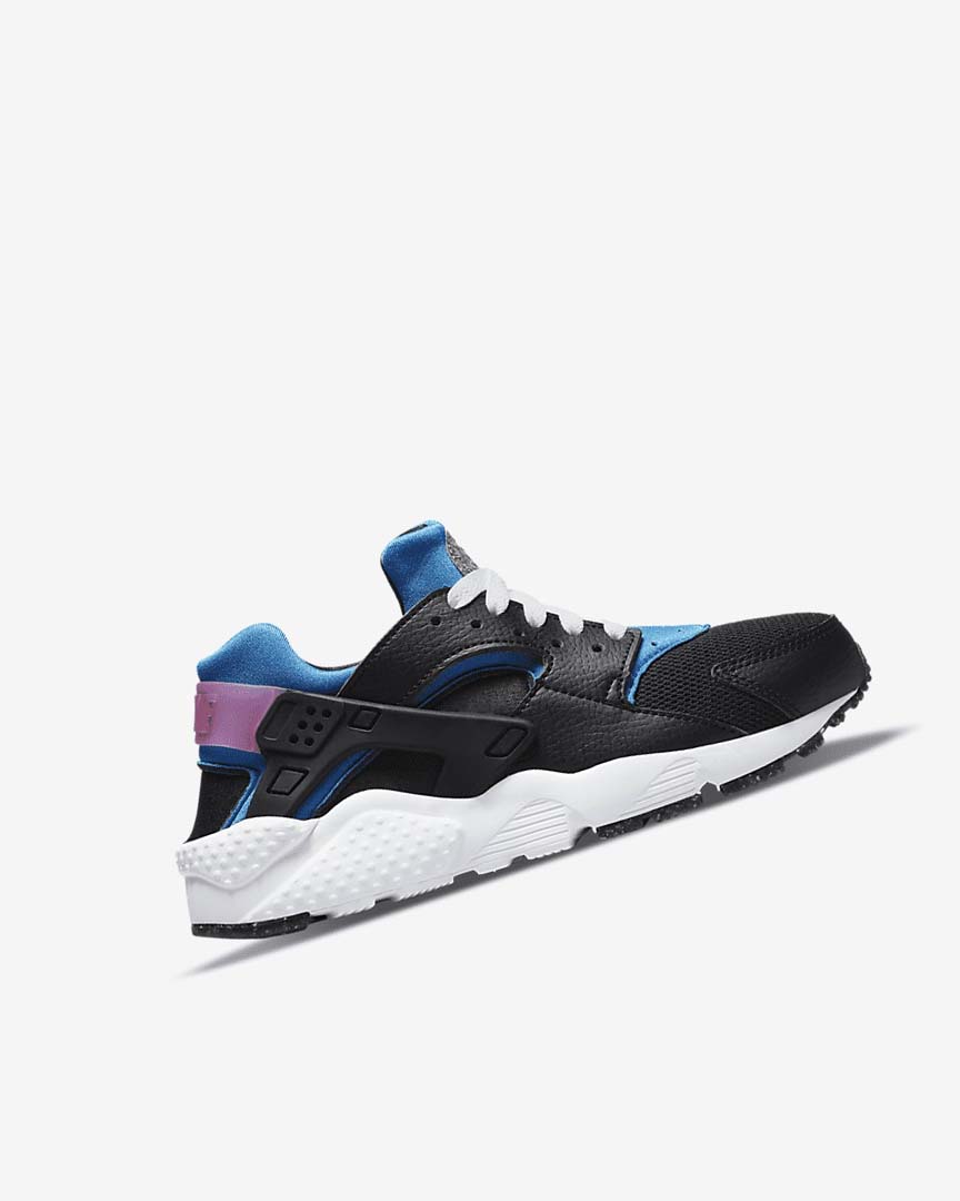 Black / Light Blue / Pink / Mint Nike Huarache Run Girls' Shoes | CA_2409