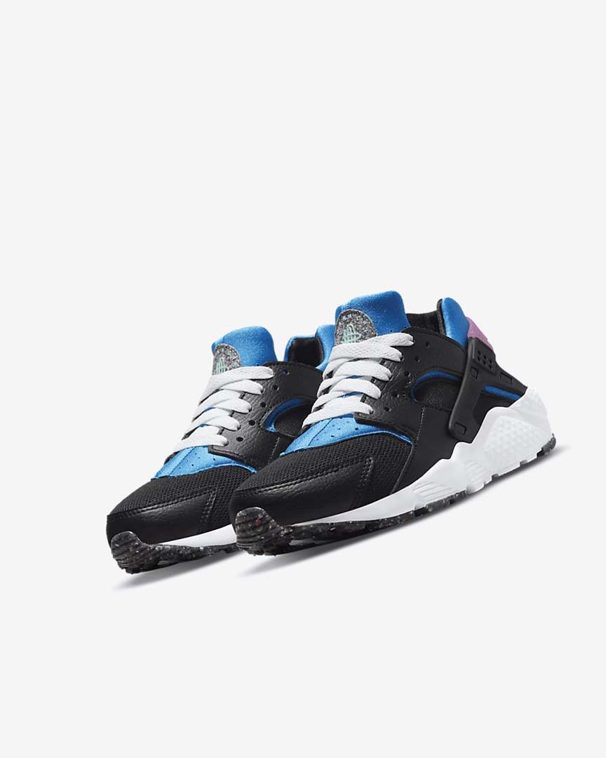 Black / Light Blue / Pink / Mint Nike Huarache Run Girls' Shoes | CA_2409