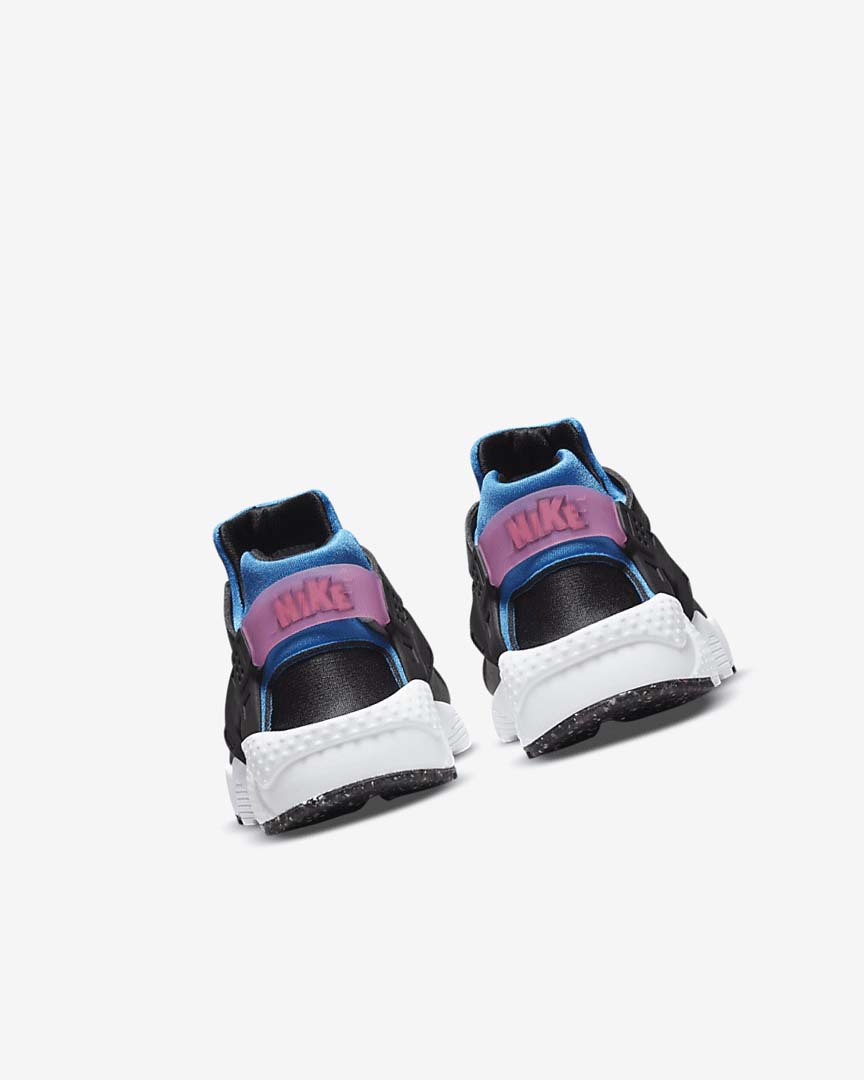 Black / Light Blue / Pink / Mint Nike Huarache Run Girls' Shoes | CA_2409