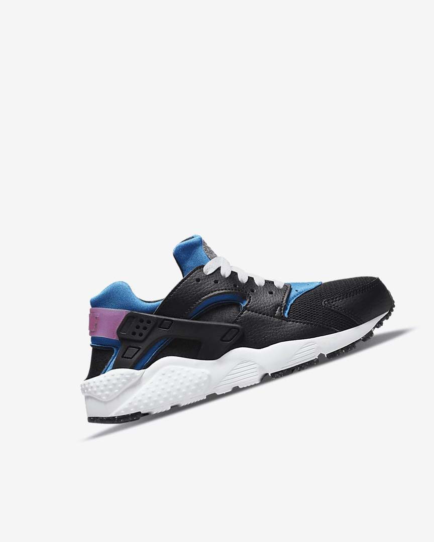Black / Light Blue / Pink / Mint Nike Huarache Run Boys' Shoes | CA_2503