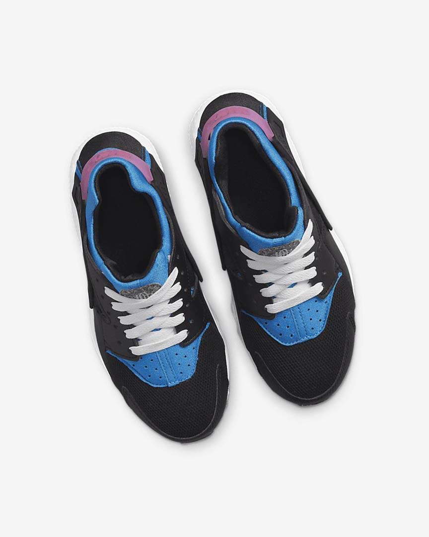 Black / Light Blue / Pink / Mint Nike Huarache Run Boys' Shoes | CA_2503