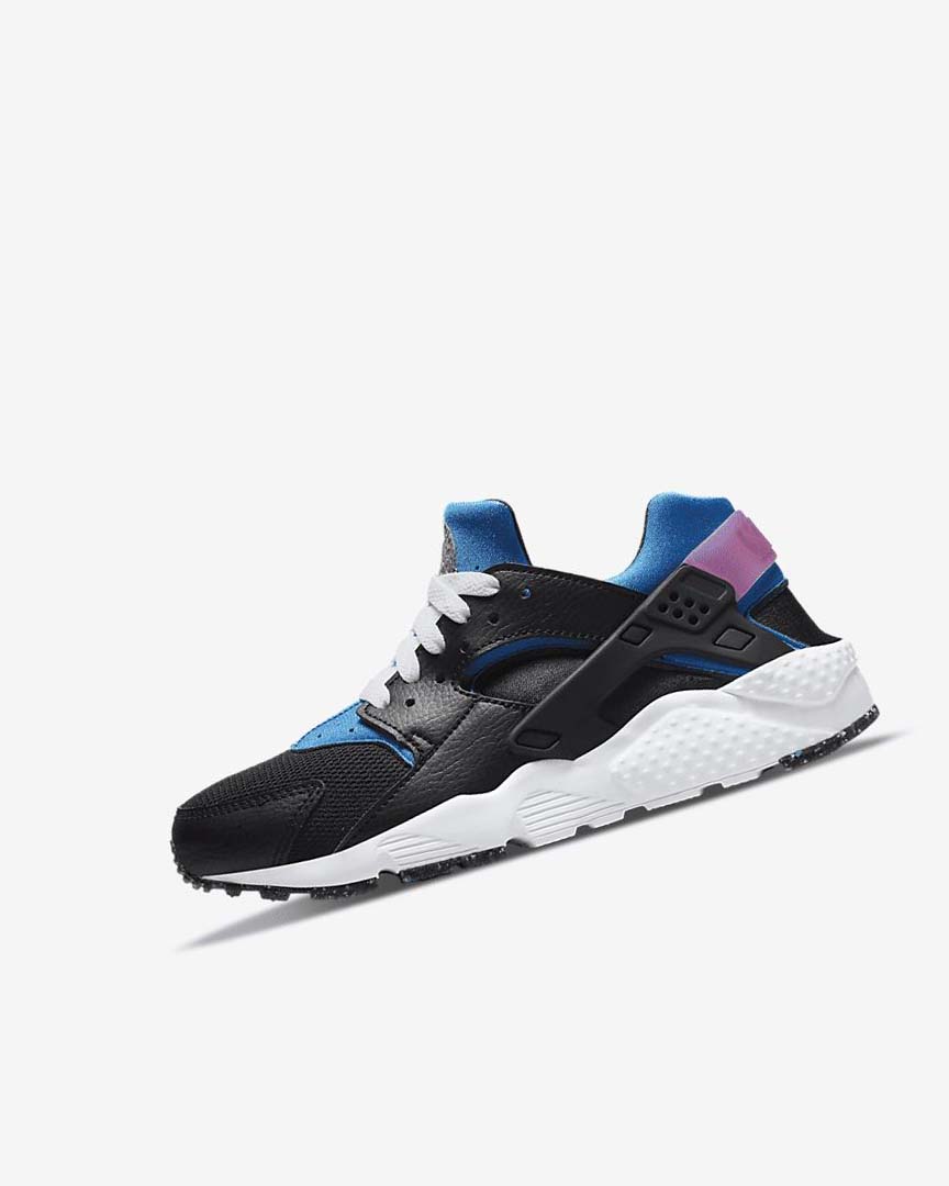 Black / Light Blue / Pink / Mint Nike Huarache Run Boys\' Shoes | CA_2503