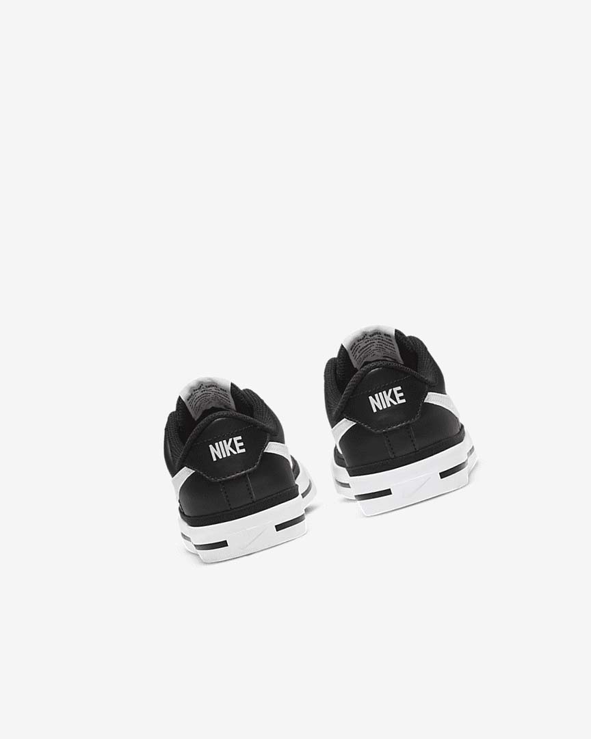 Black / Light Brown / White Nike Court Legacy Girls' Sneakers | CA_2738