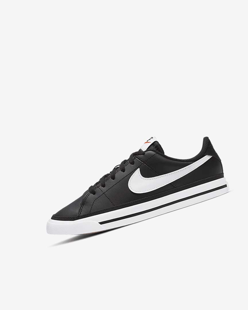 Black / Light Brown / White Nike Court Legacy Girls\' Sneakers | CA_2738